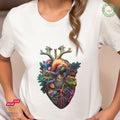 Flower Heart III - Bio Premium Frauen Tshirt