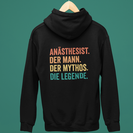 Anästhesist. Der Mann. Der Mythos. Die Legende. - Rückendruck Premium Hoodie
