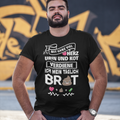 Mit ganz viel Herz, Urin und Kot, verdien ich mir mein täglich Brot - Oversize Tshirt - 100% organische Baumwolle