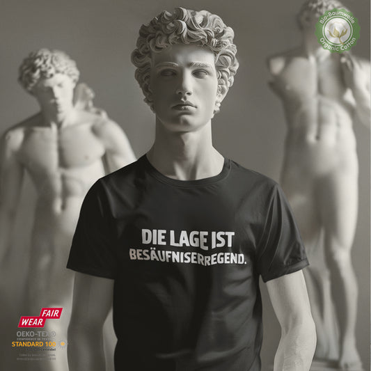 Die Lage ist besäufniserregend - Bio Baumwolle Premium Unisex