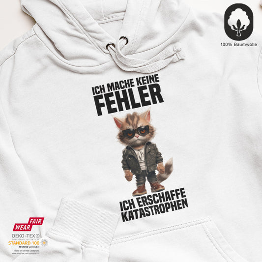 Ich mache keine Fehler - BioBlend Hoodie: Mode mit Mehrwert (organische Baumwolle)