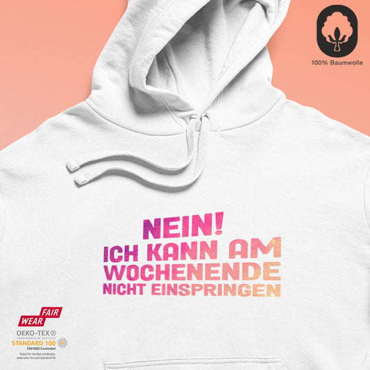 Wochenende einspringen - BioBlend Hoodie: Mode mit Mehrwert (organische Baumwolle)