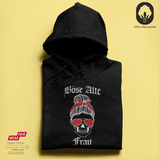 Böse alte Frau - BioBlend Hoodie: Mode mit Mehrwert (organische Baumwolle)