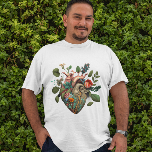Flower Heart VI - Oversize Tshirt - 100% organische Baumwolle
