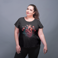 Flower Heart VII - Oversize Tshirt - 100% organische Baumwolle