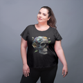 Flower Skull - Oversize Tshirt - 100% organische Baumwolle