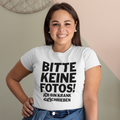 Bitte keine Fotos! Ich bin krankgeschrieben - Oversize Tshirt - 100% organische Baumwolle