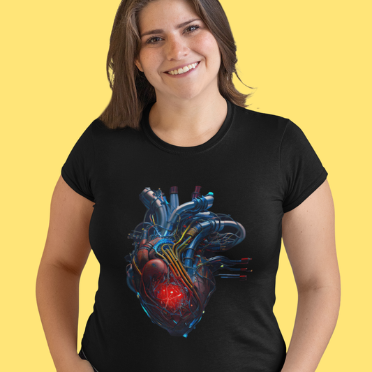 Cyborg Heart - Oversize Tshirt - 100% organische Baumwolle