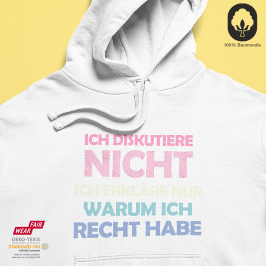 Ich erkläre - BioBlend Hoodie: Mode mit Mehrwert (organische Baumwolle)