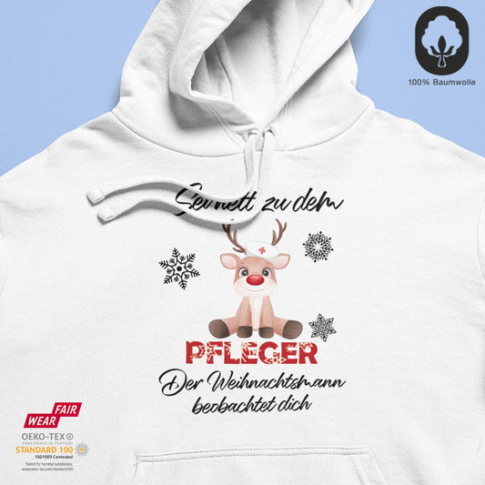 Sei nett zu dem Pfleger - BioBlend Hoodie: Mode mit Mehrwert (organische Baumwolle)