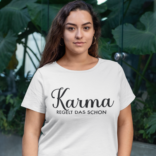 Karma regelt das schon - Oversize Tshirt - 100% organische Baumwolle