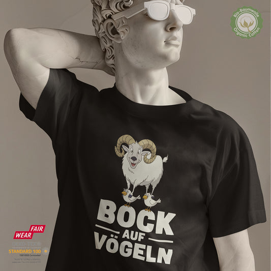 Bock auf Vögeln - Bio Baumwolle Premium Unisex