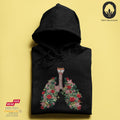 Flower Lung II - BioBlend Hoodie: Mode mit Mehrwert (organische Baumwolle)