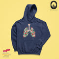 Flower Lung II - BioBlend Hoodie: Mode mit Mehrwert (organische Baumwolle)