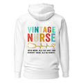 Vintage Nurse - Rückendruck Premium Hoodie