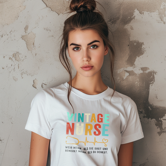 Vintage Nurse - Fun Shirt